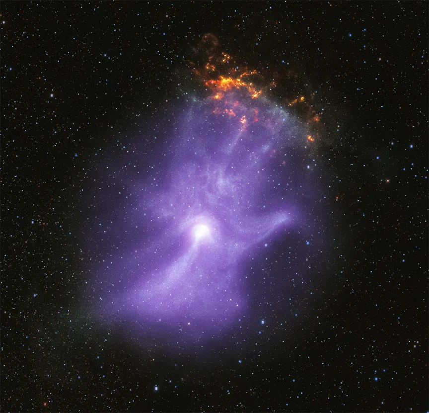 NASA X-Ray Telescopes Unveils the Bones of a Ghostly Cosmic Hand