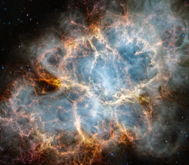 NASA's James Webb Space Telescope Seizes a Cosmic Crab in Infrared Light