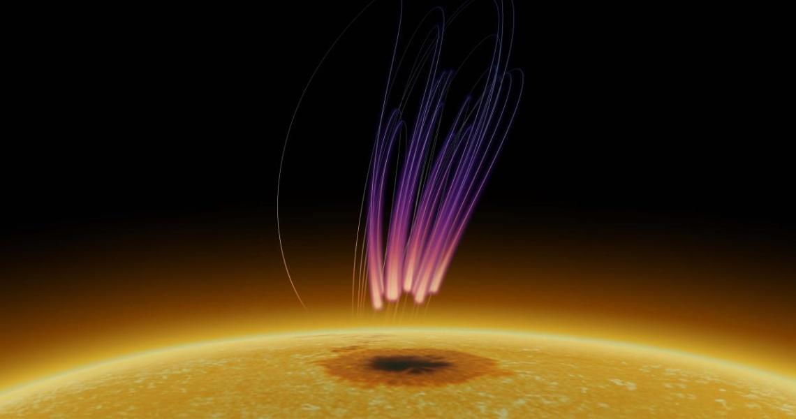 NJIT Scientists Uncover Aurora-Like Radio Emission above a Sunspot