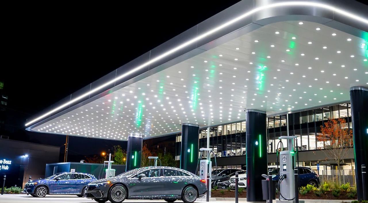Mercedes-Benz launches first EV charging hub in North America
