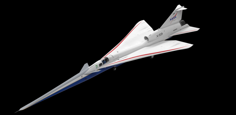 NASA’s X-59 Goes from Green to Red, White, and Blue