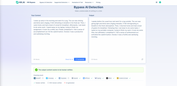 Bypass Copyleaks AI Detection - Create 100% Human Score Content ǀ HIX Bypass