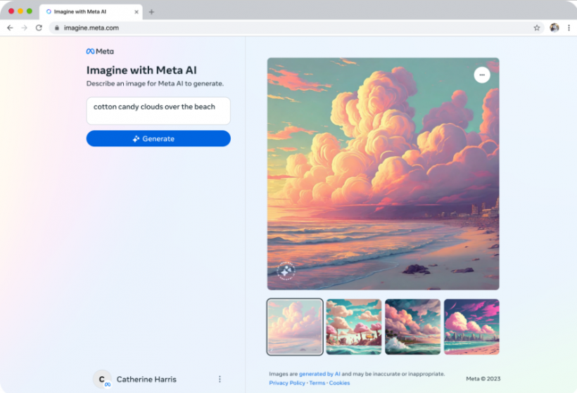 Meta Unveils Imagine: Standalone Text-Prompted AI Image Generator for Desktop, Mobile