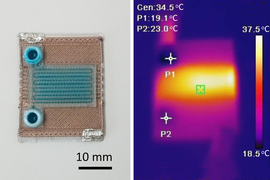 Scientists 3D print self-heating microfluidic devices