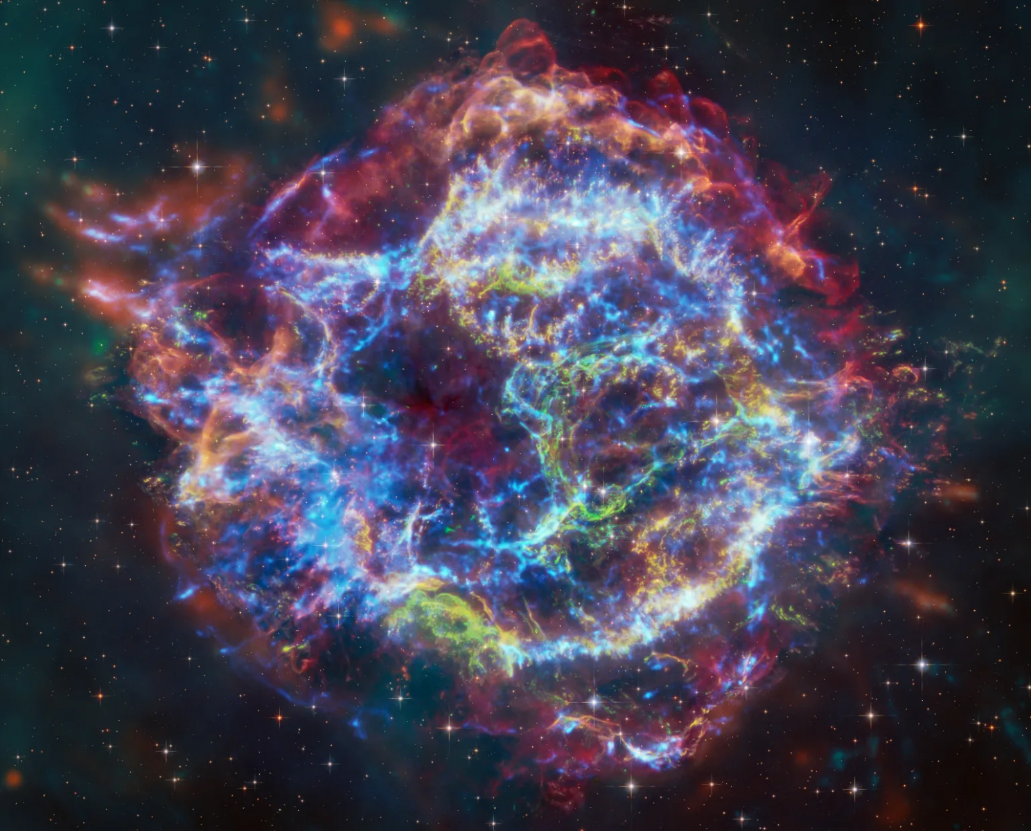 NASA's Webb, Chandra Uncover New Details About ‘Green Monster’ Feature in Cassiopeia A