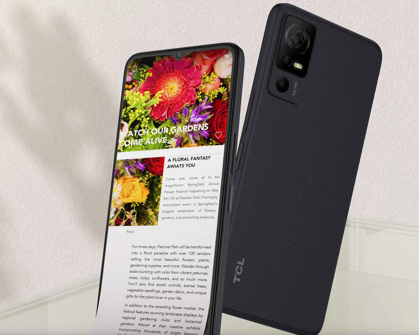 CES 2024 TCL 50 Smartphone Series With Dual Speakers, NXTPaper Tech