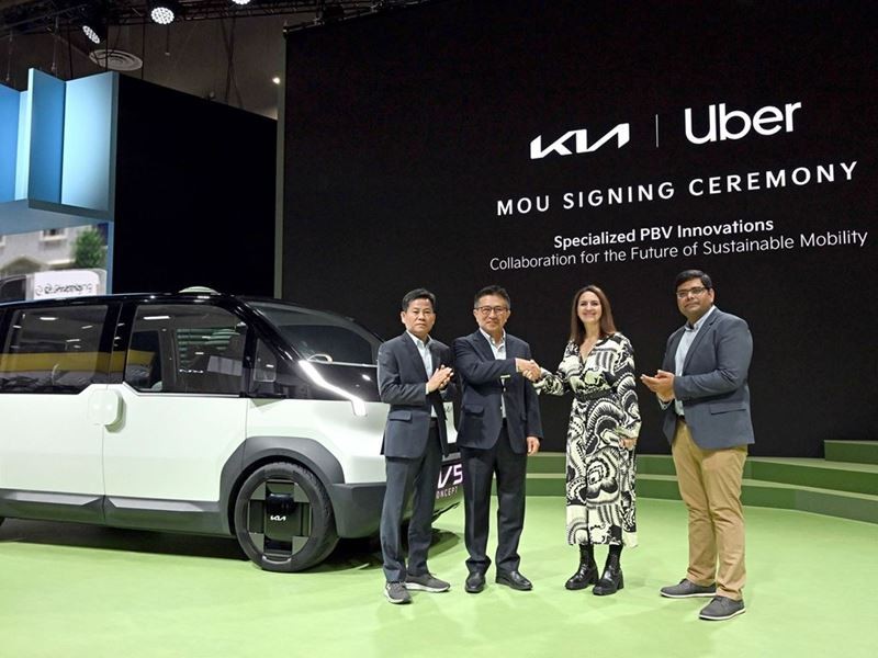 Kia Corporation and Uber have signed a Memorandum of Understanding (MoU) at this week’s Consumer Electronics Show (CES) in Las Vegas, committing the two companies to collaborate on Kia’s planned development and deployment of PBVs.