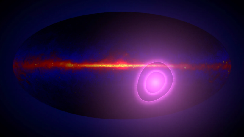 NASA’s Fermi Detects Surprise Gamma-Ray Feature Beyond Our Galaxy
