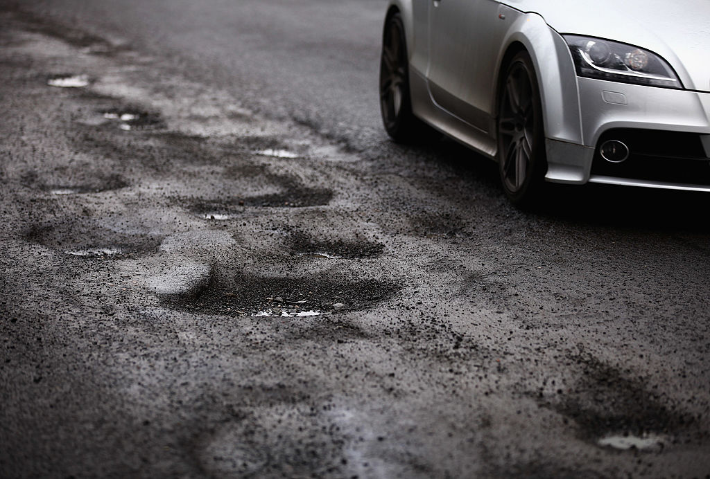 Potholes In The Roads Surrounding Glasgow
