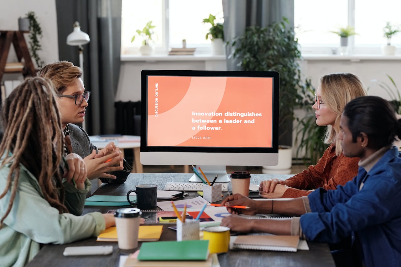 Group of People Having a Meeting