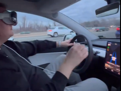 Tesla Driver Arrested for Wearing Apple Vision Pro While Car Running on Autopilot
