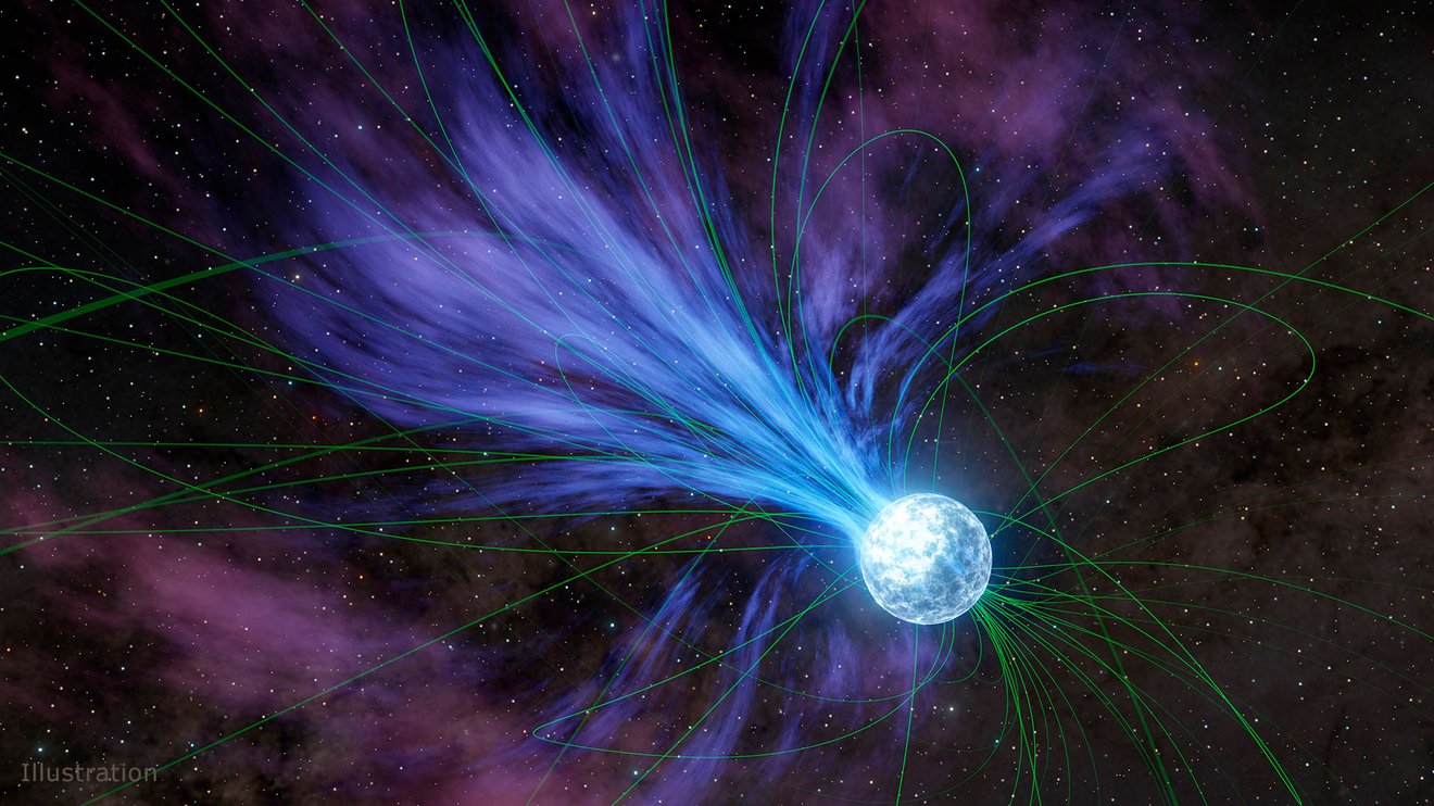 NASA Telescopes Capture a Dead Star Releasing a Burst of Radio Waves