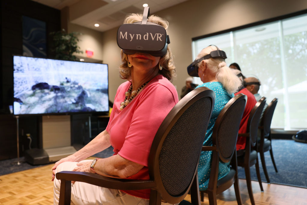 Senior Citizens Take Part In Virtual Reality Impact Study On Older Adults