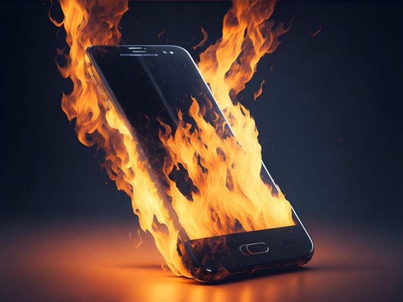 Ai Generated Smartphone Burning