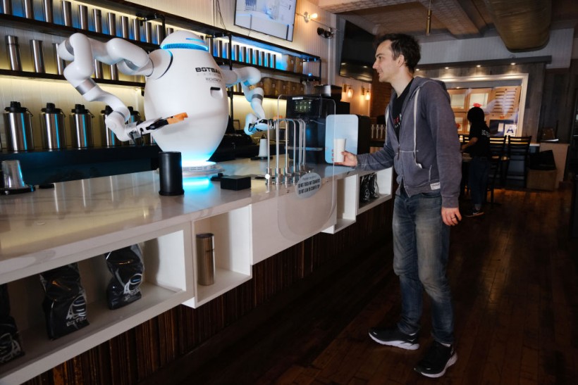 Robot Barista Prepares Coffee At Brooklyn Coffee Shop