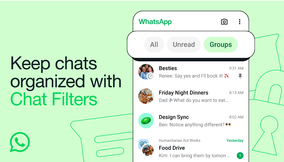 WhatsApp Chat Filters Will Reduce the Need to Scroll Through Your Inbox