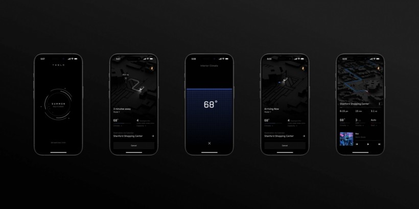 Tesla Robotaxi App Interface