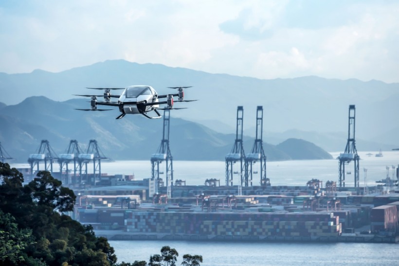 Xpeng's AeroHT X2 flying car takes to the skies at Beijing International Airport for its maiden flight