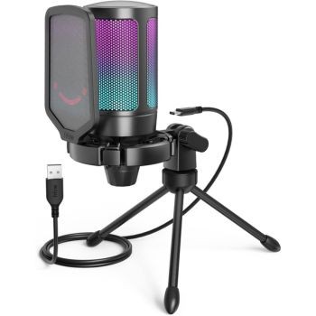 FIFINE Gaming USB Microphone for PC