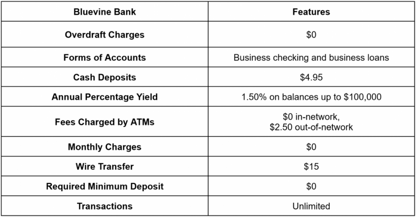 Bluevine Bank Features