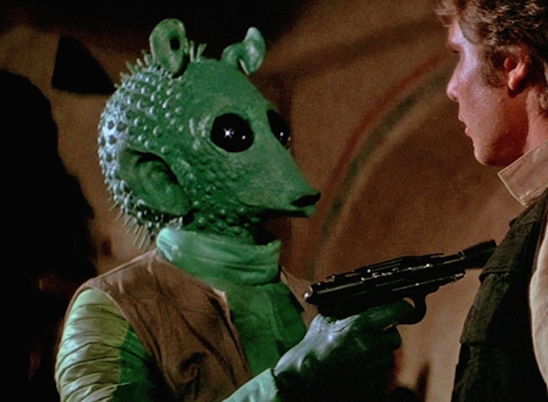 Greedo And Han Solo In 'Star Wars: Episode IV - A New Hope'