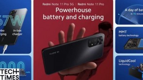 Redmi Note 11 Pro and Pro 5G at 5,000 mAh Comes with 15 Mins for 24H 67W Fast Charger