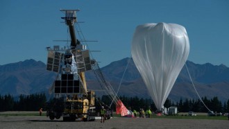 升空!美国宇航局的超压气球从新西兰起飞