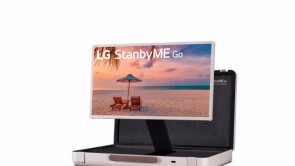 LG StandbyMe便携式电视适合你的公文包,提供3个小时的游戏时间!