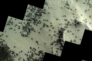 Spiders’ on Mars as seen by ESA’s ExoMars Trace Gas Orbiter